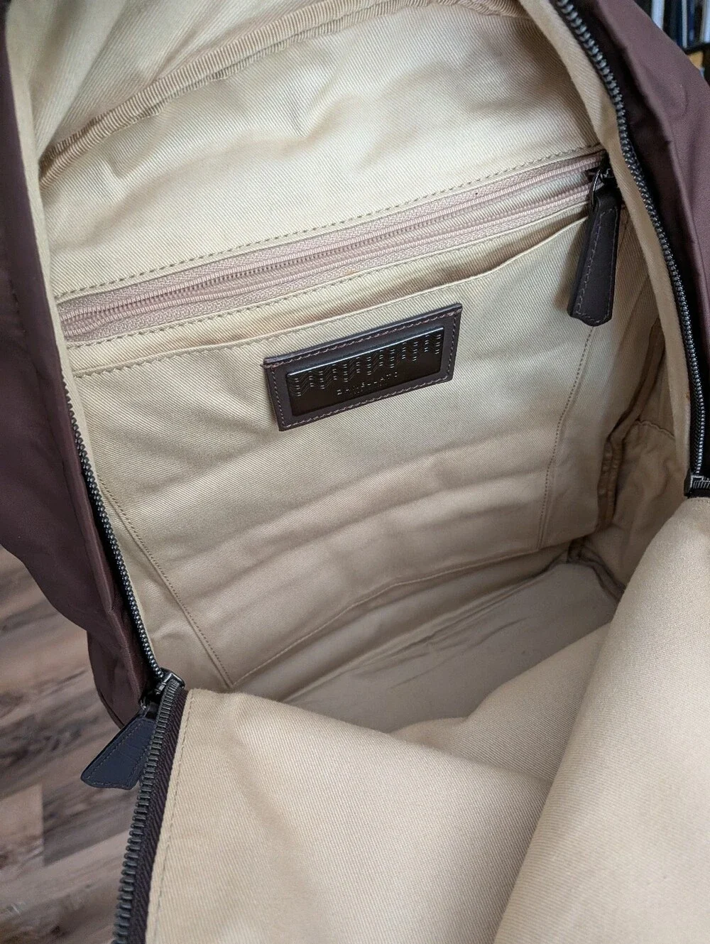 Zanellato Brown Nylon And Leather  Unisex Backpack - Brown -